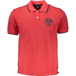 Red Cotton Polo Shirt