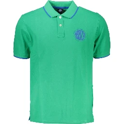 Green Cotton Polo Shirt
