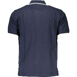 Blue Cotton Polo Shirt
