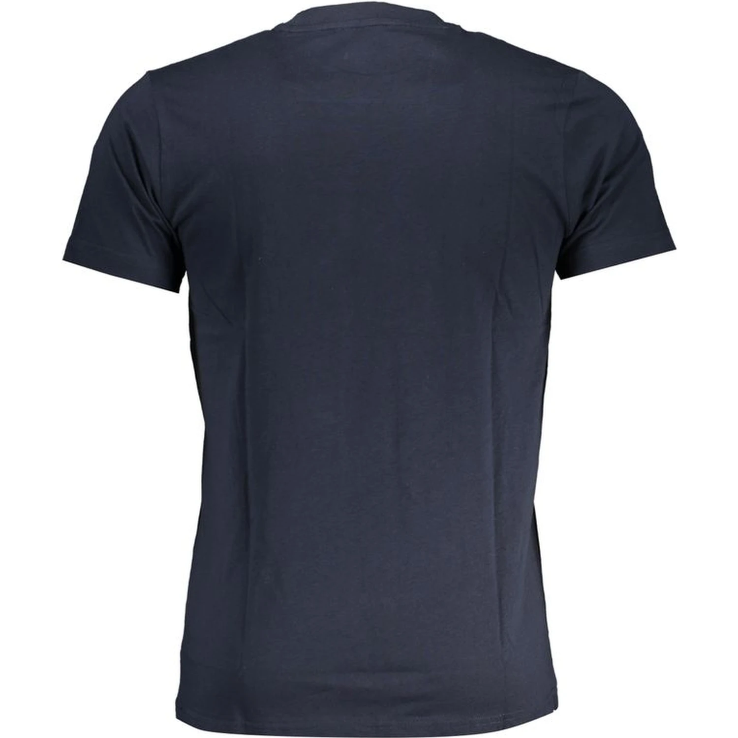 Navy blue graphic logo print t-shirt