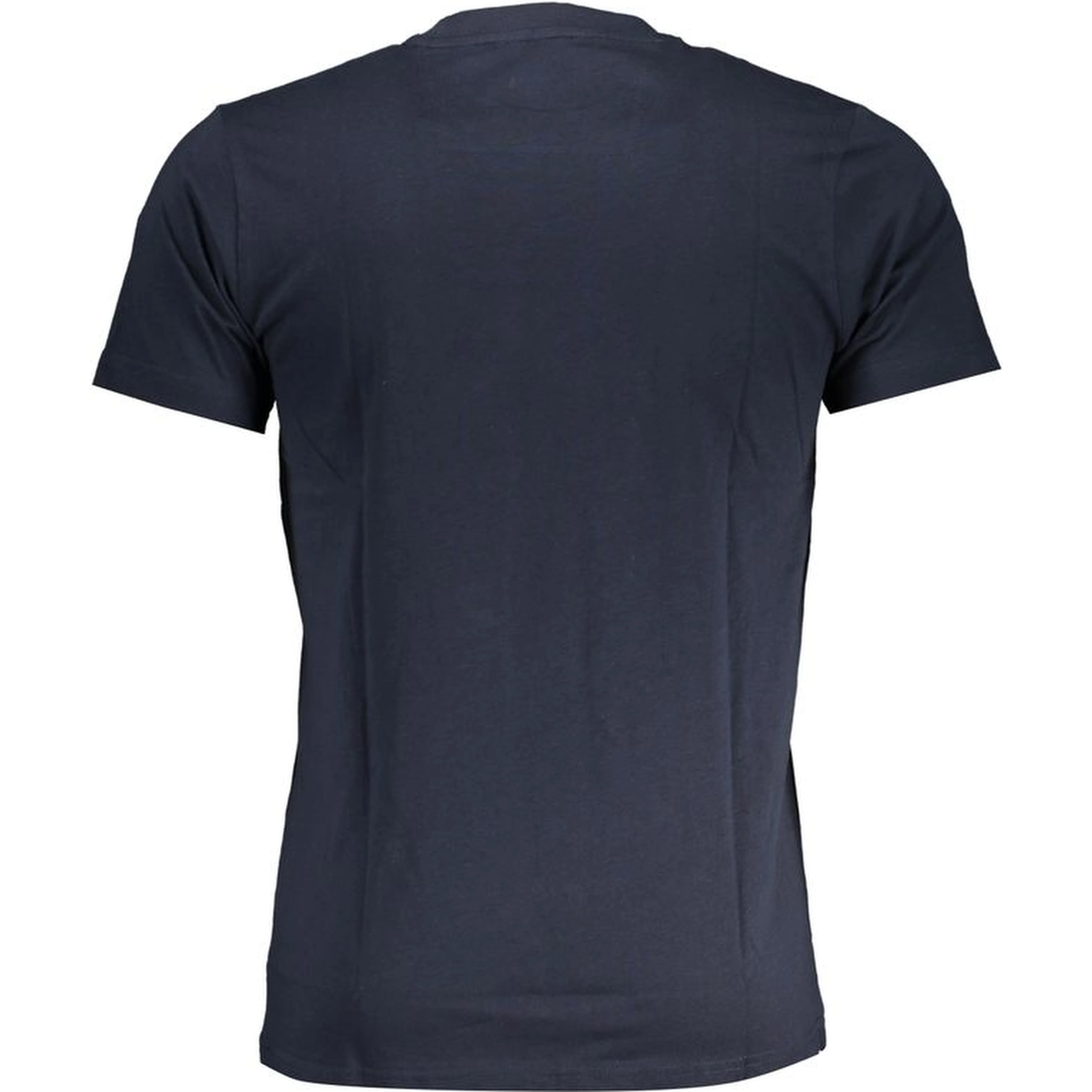 Navy blue graphic logo print t-shirt
