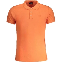 Orange Cotton Polo Shirt