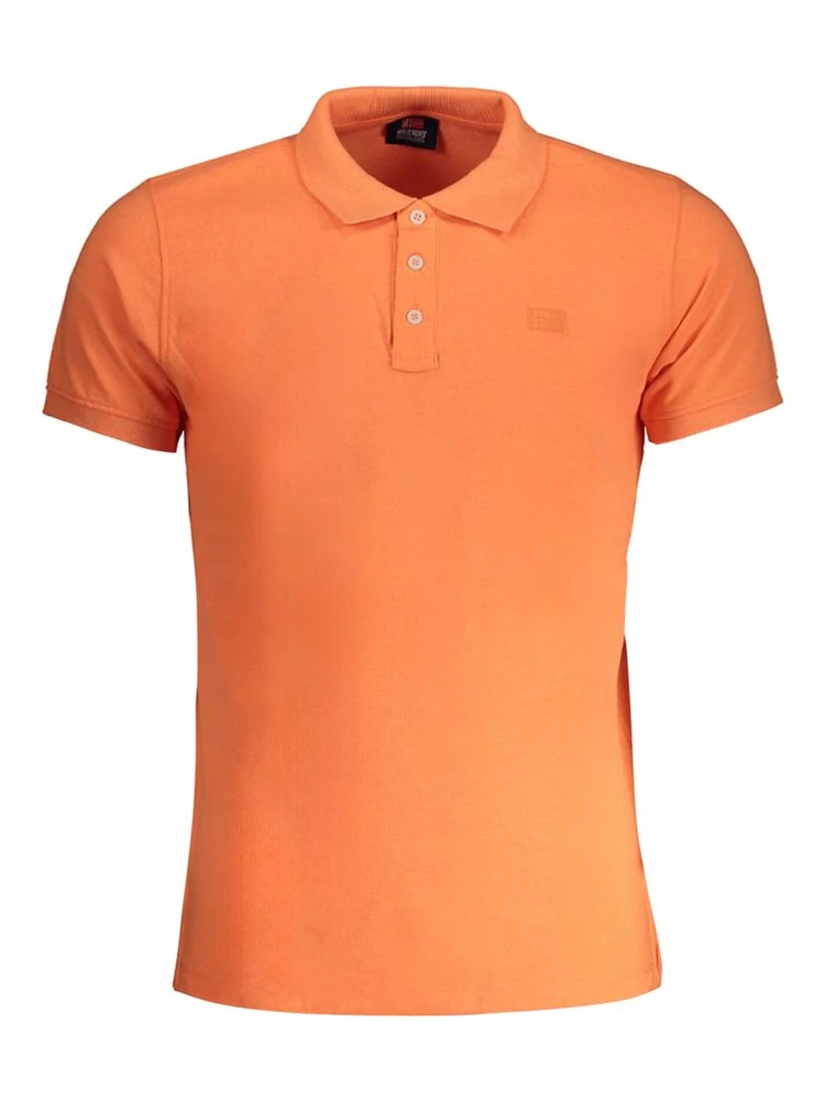 Orange Cotton Polo Shirt