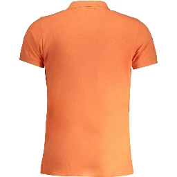Orange Cotton Polo Shirt