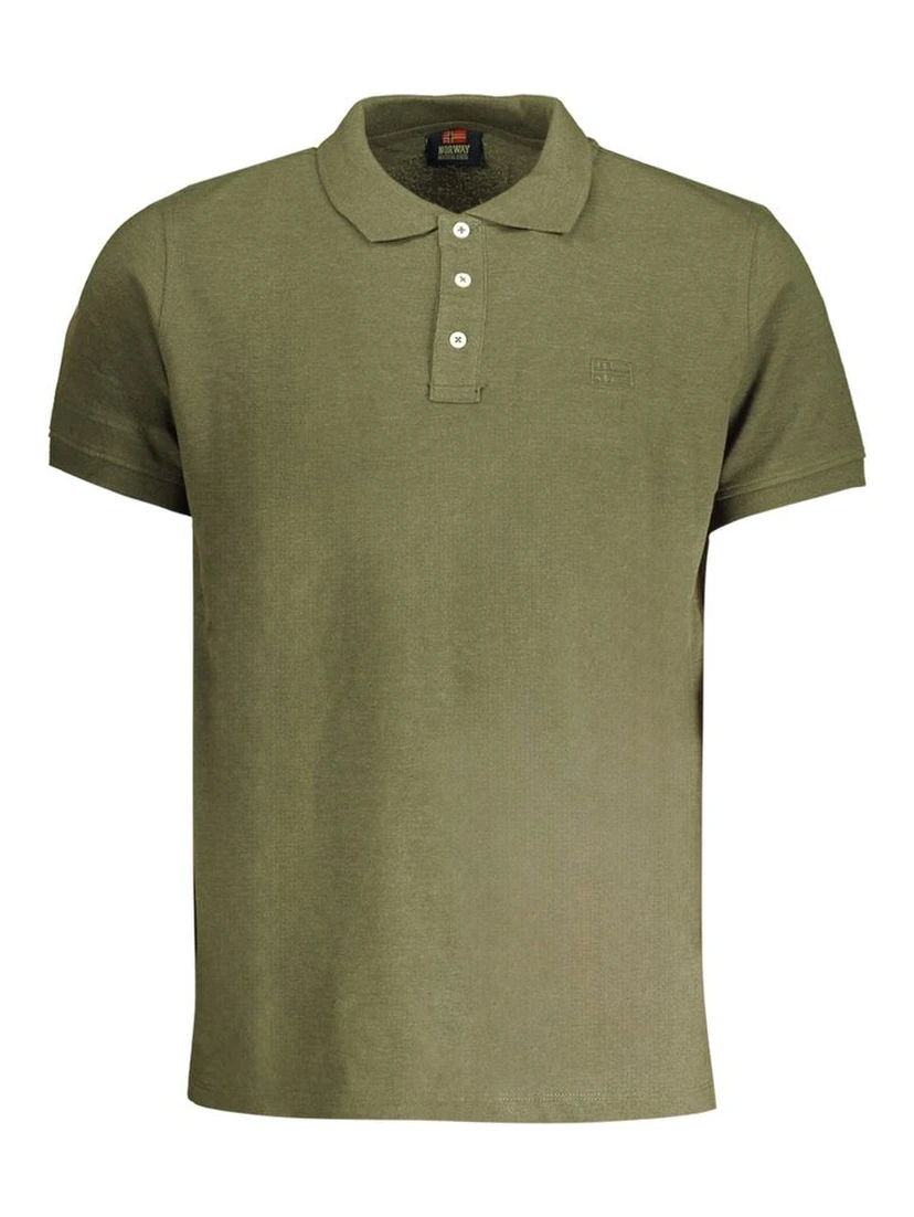 Green Cotton Polo Shirt