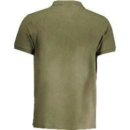 Green Cotton Polo Shirt