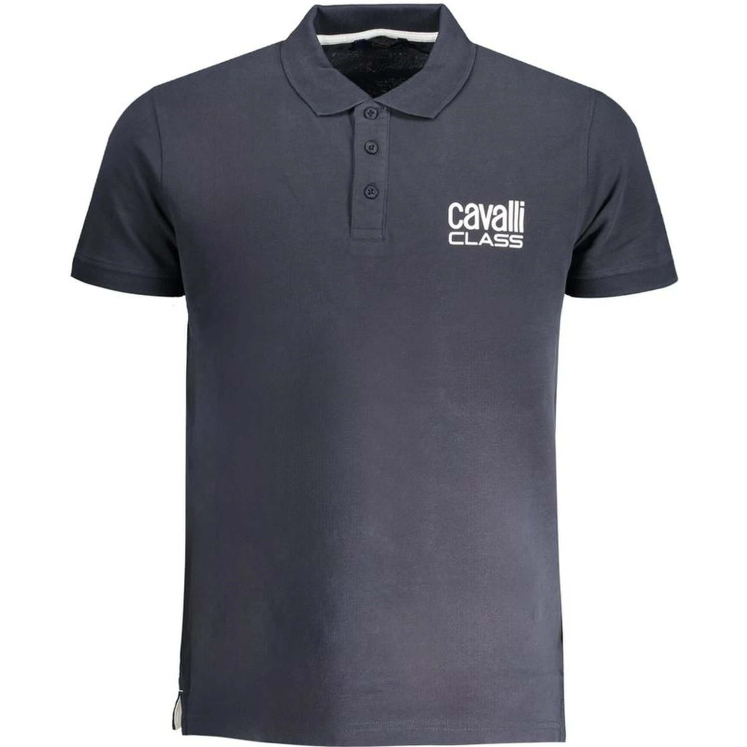 Blue Cotton Polo Shirt
