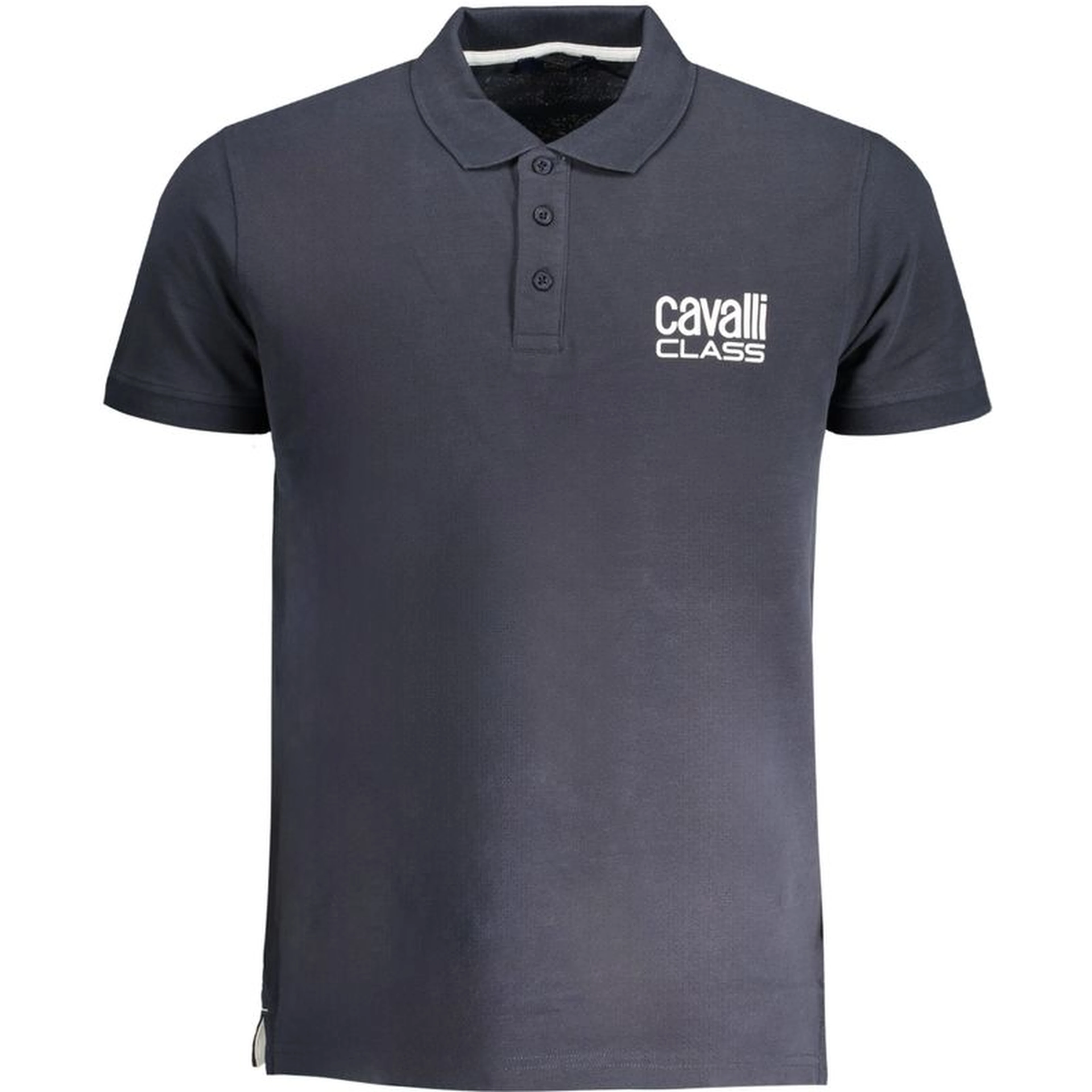 Blue Cotton Polo Shirt