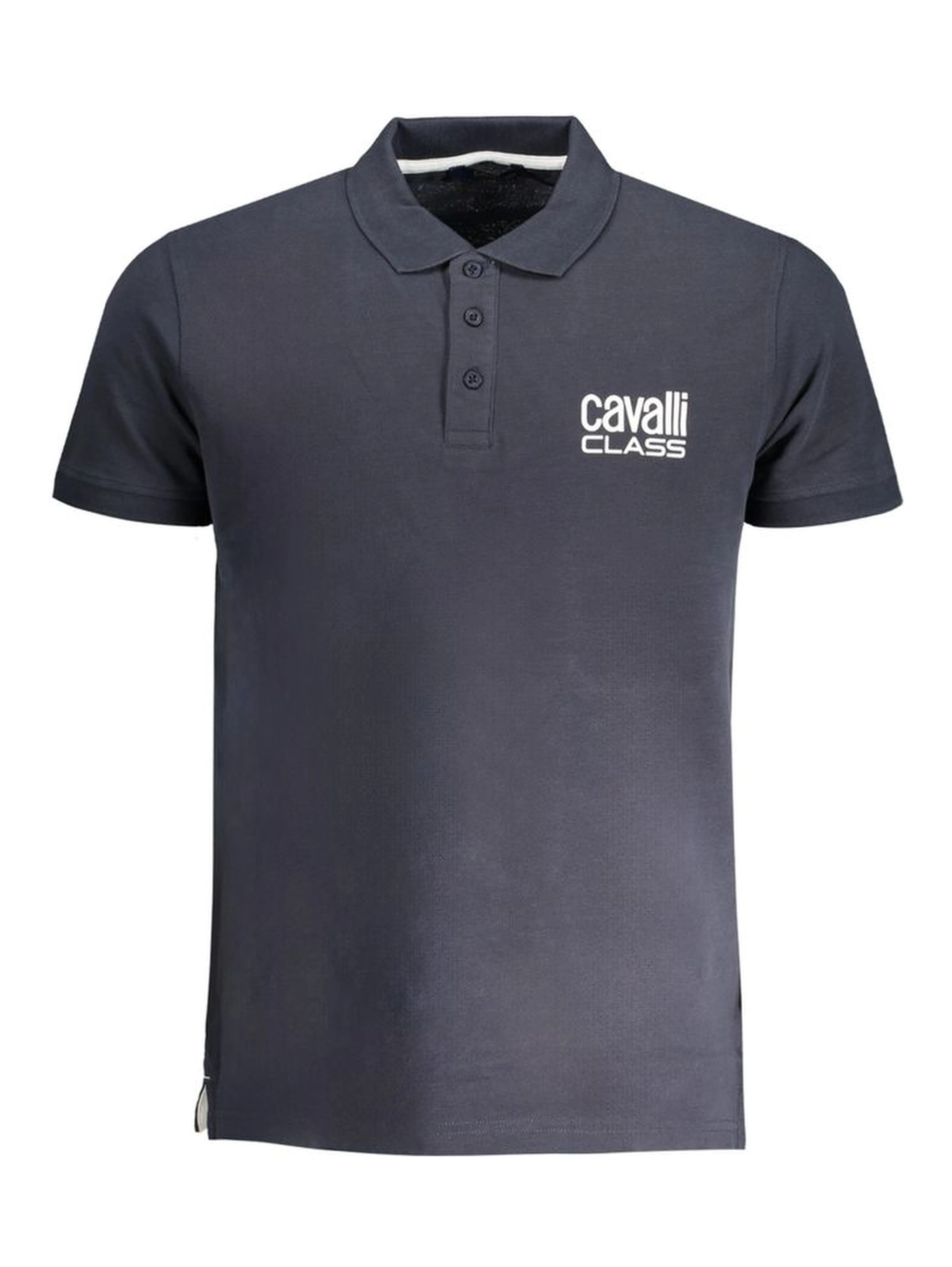 Blue Cotton Polo Shirt