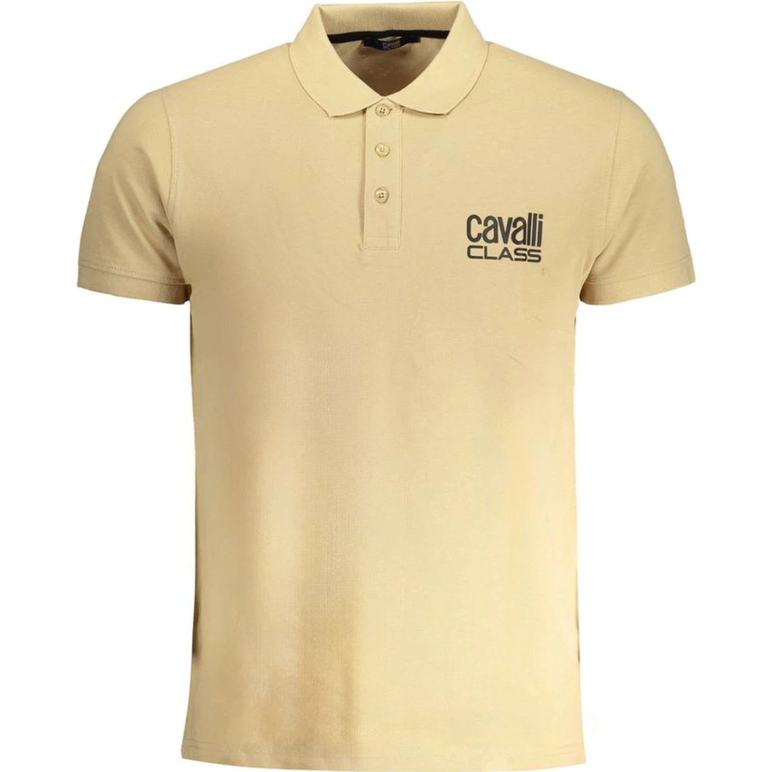 Beige Cotton Polo Shirt