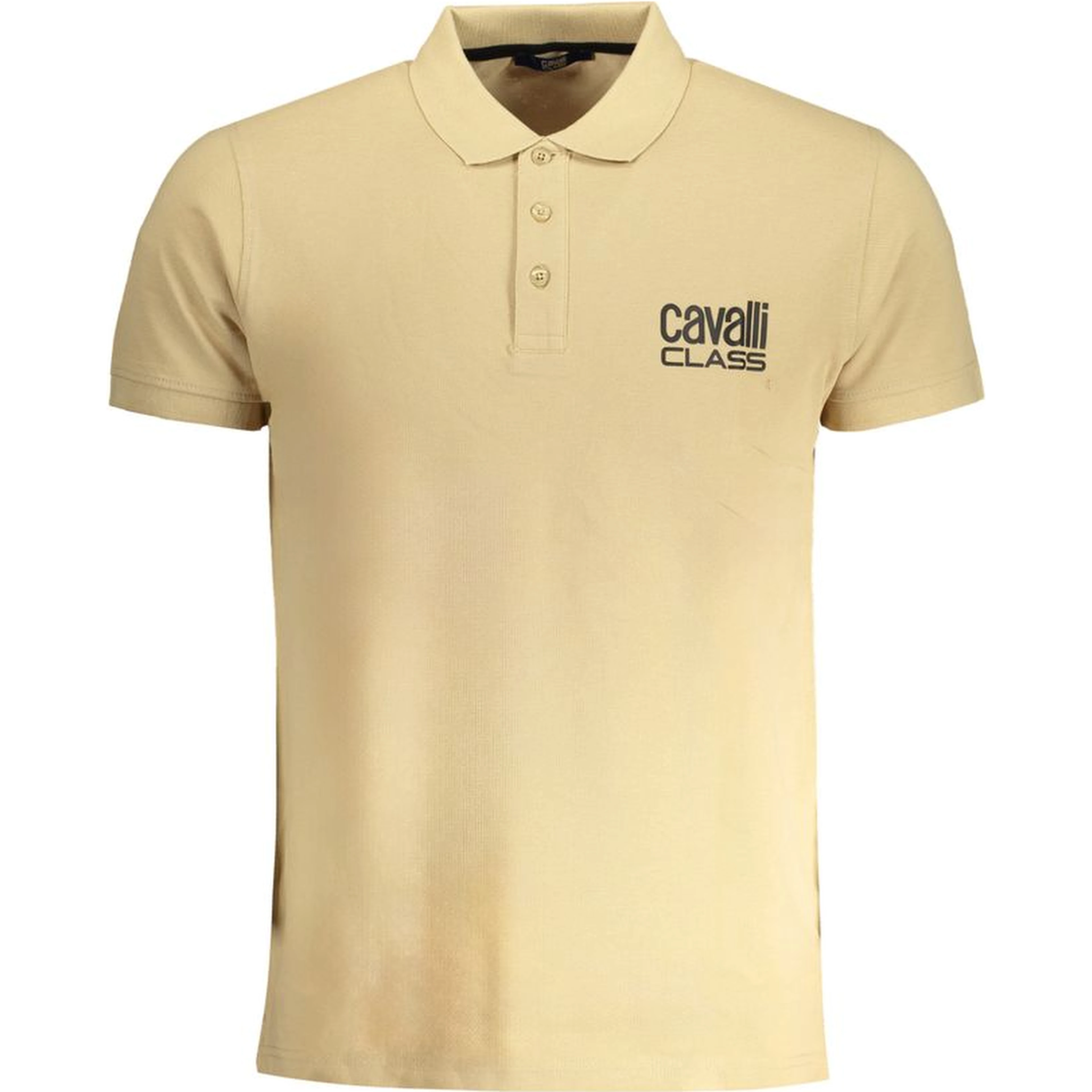 Beige Cotton Polo Shirt