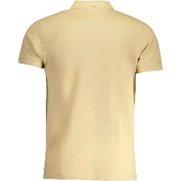 Beige Cotton Polo Shirt