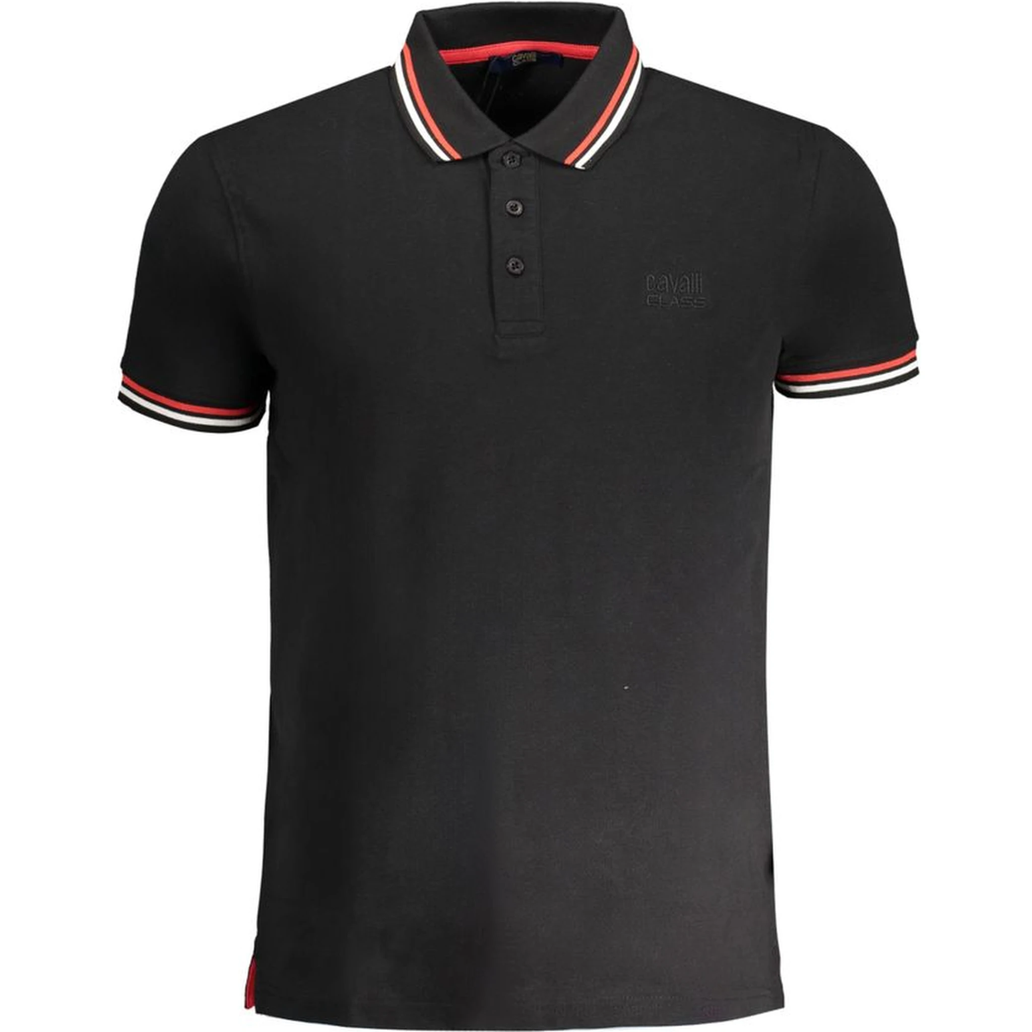 Black Cotton Polo Shirt