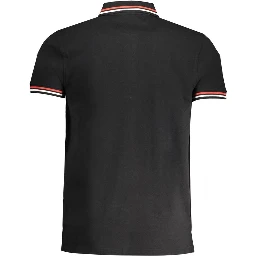 Black Cotton Polo Shirt