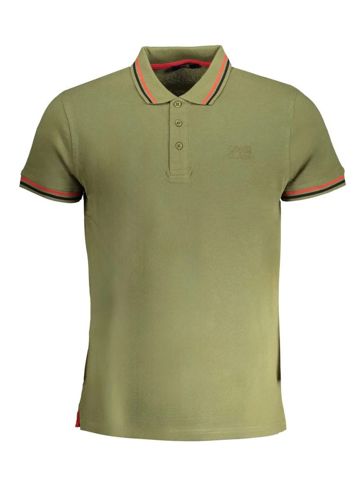 Green Cotton Polo Shirt