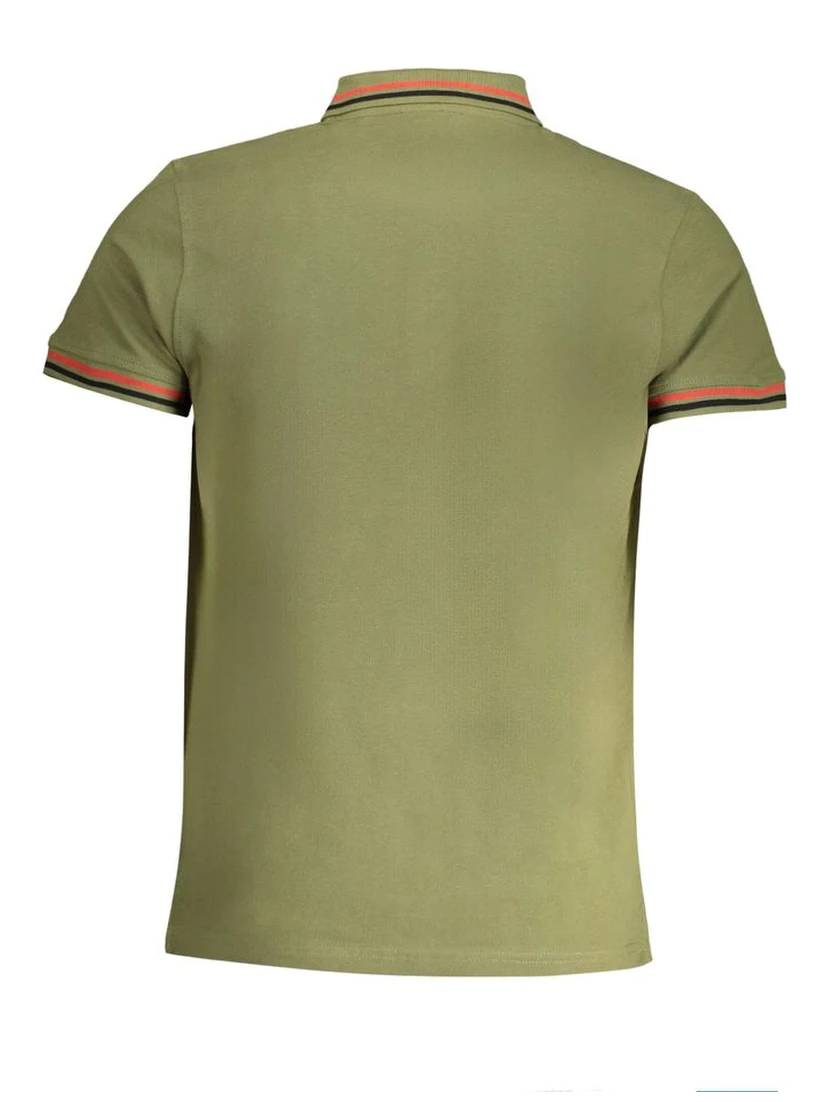 Green Cotton Polo Shirt