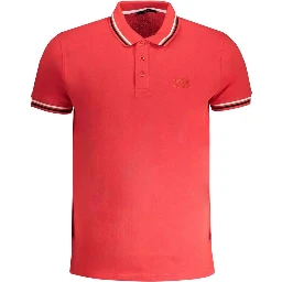 Red Cotton Polo Shirt