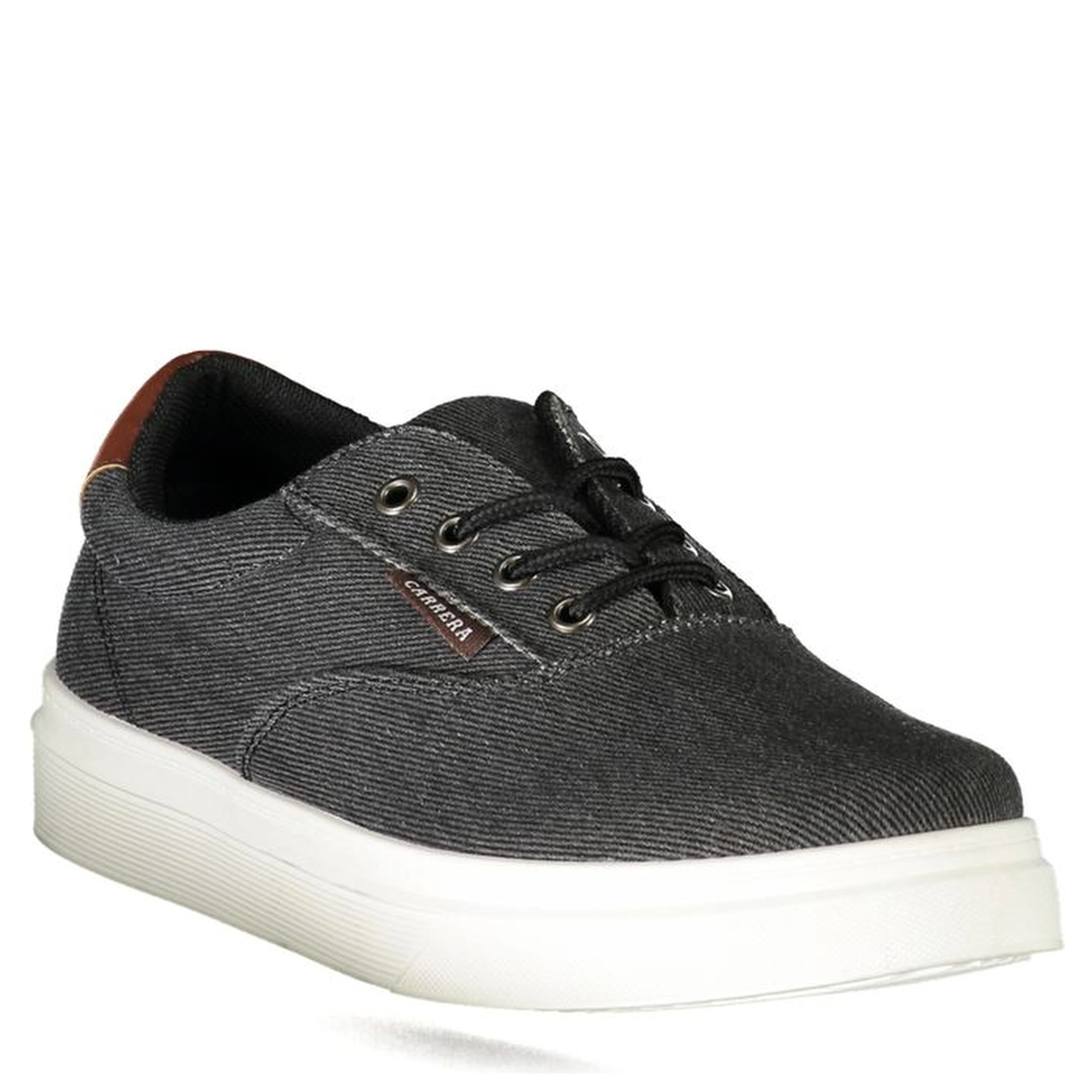 Black Polyester Sneaker