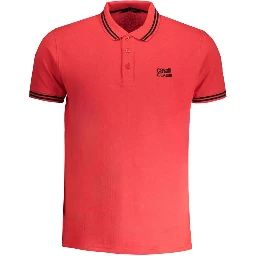 Red Cotton Polo Shirt