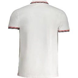 قميص بولو قطني أبيض