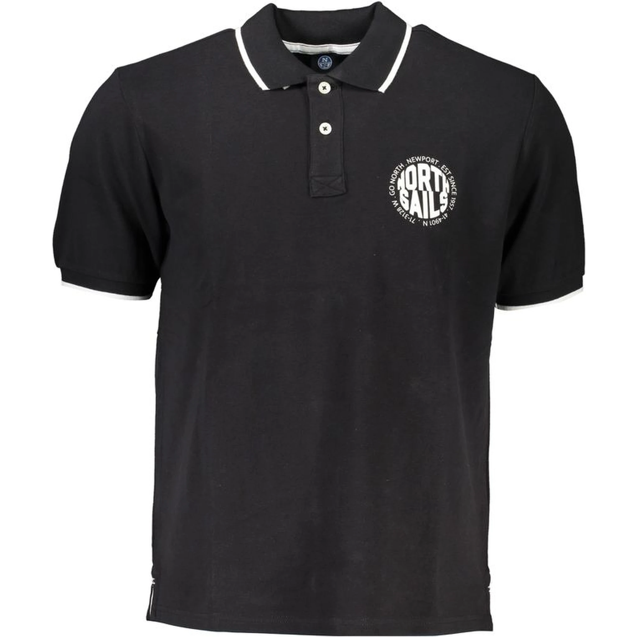 Black Cotton Polo Shirt