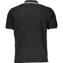 Black Cotton Polo Shirt