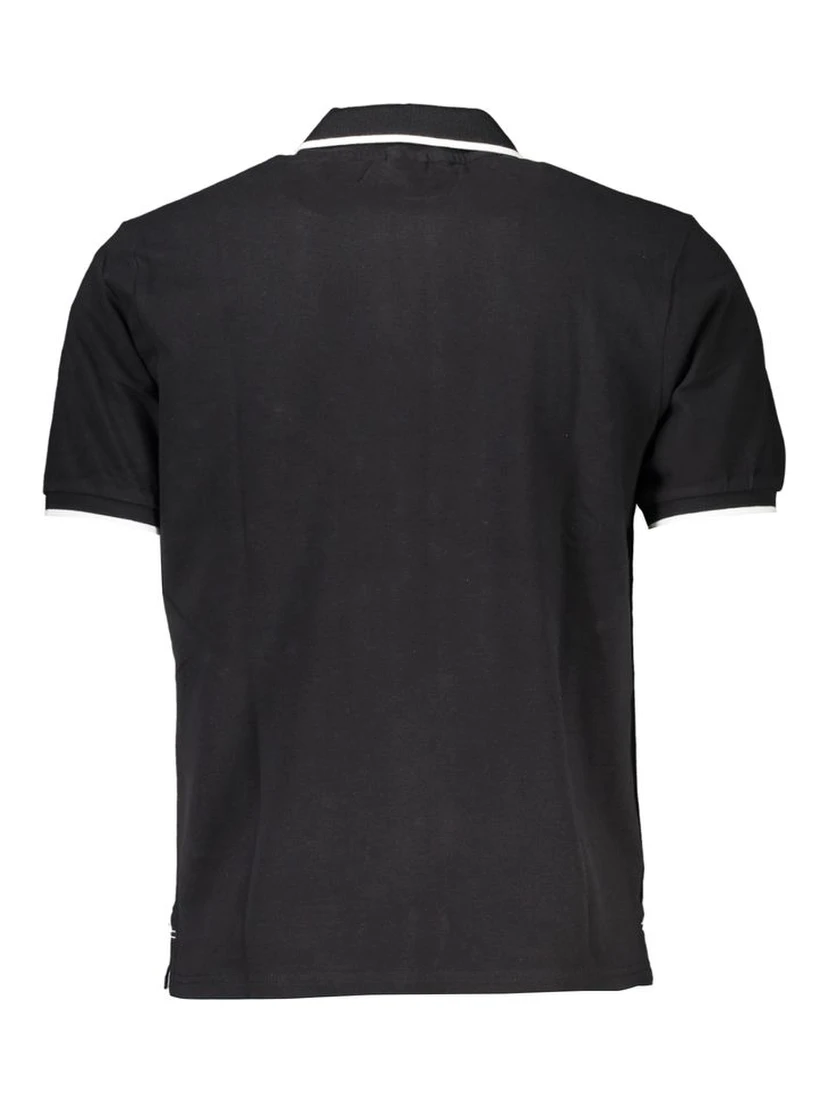 Black Cotton Polo Shirt