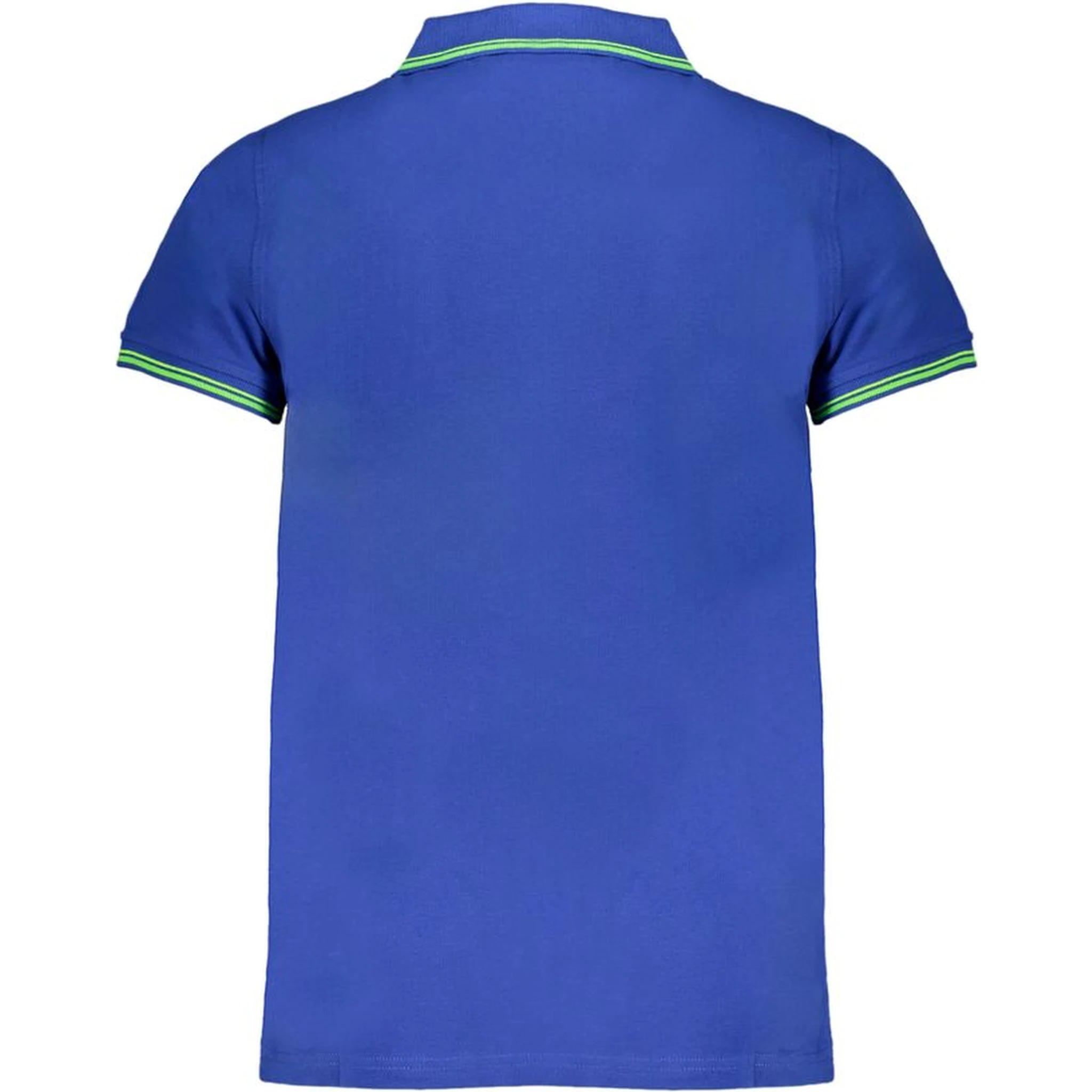 Blue Cotton Polo Shirt
