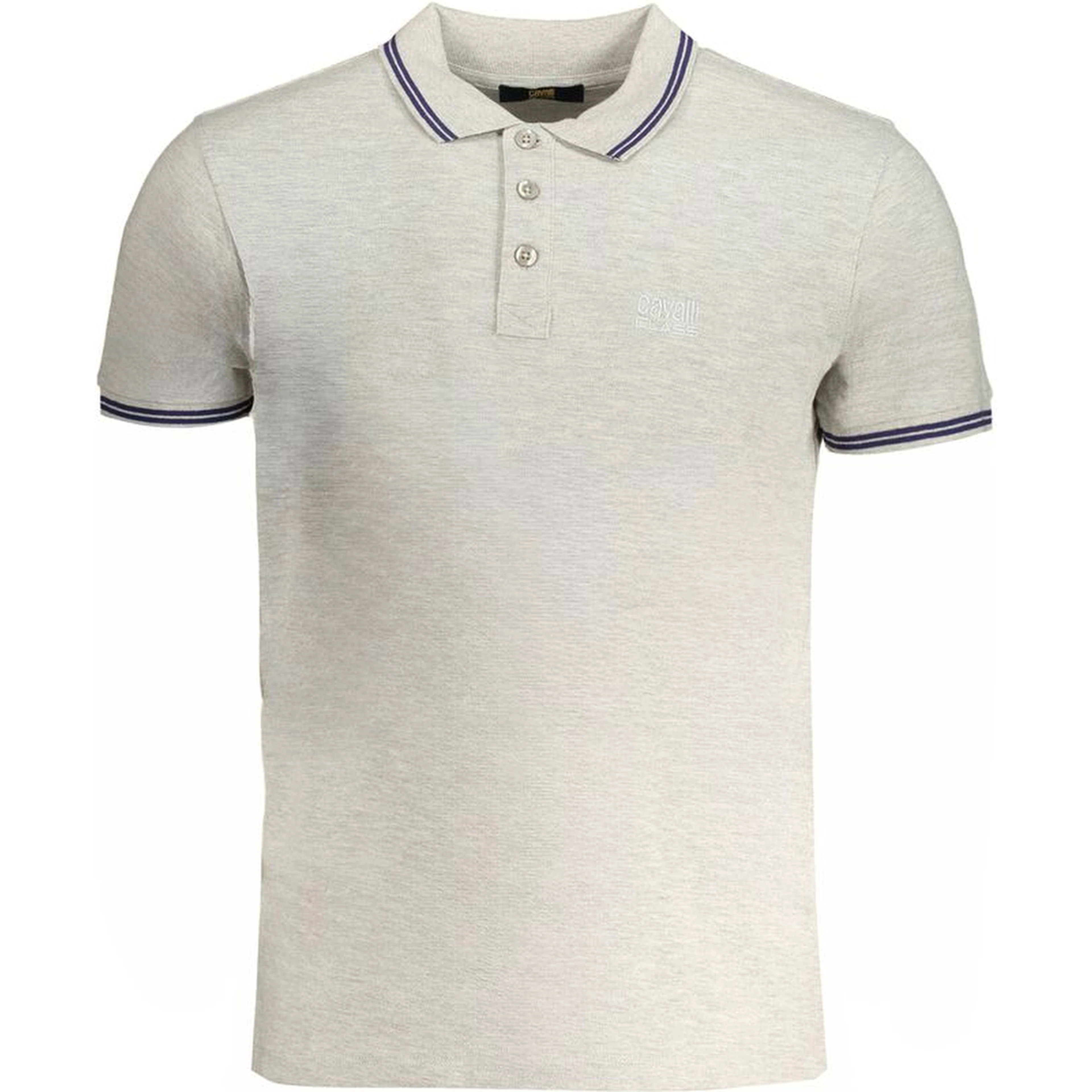 Gray Cotton Polo Shirt