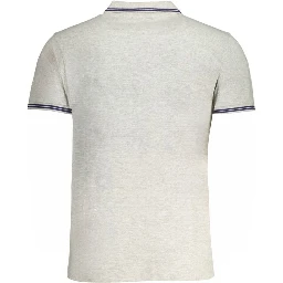 Gray Cotton Polo Shirt