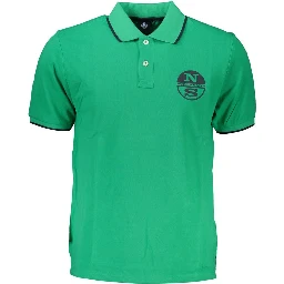 Green Cotton Polo Shirt