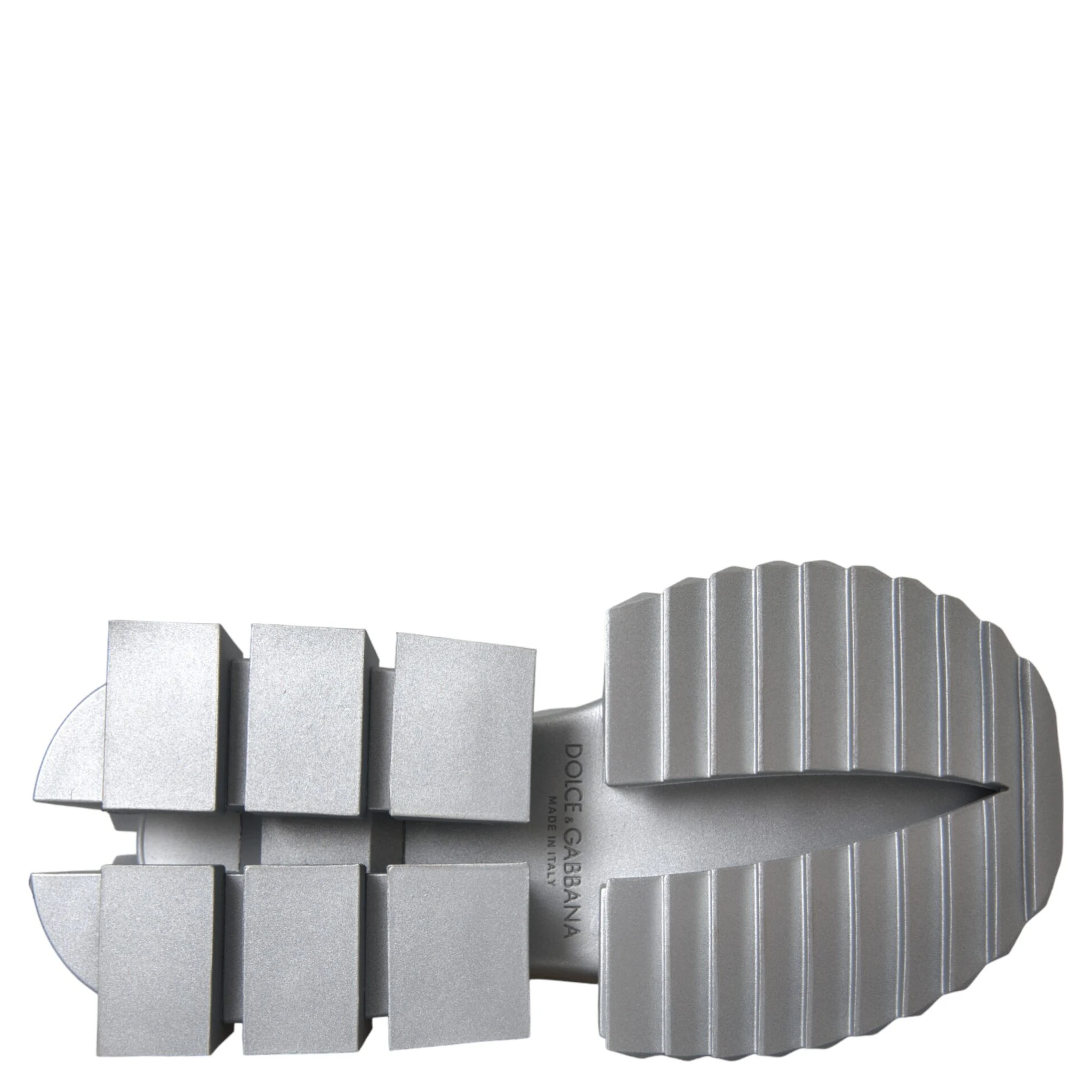 Silver Leather Super Queen Sneakers Shoes