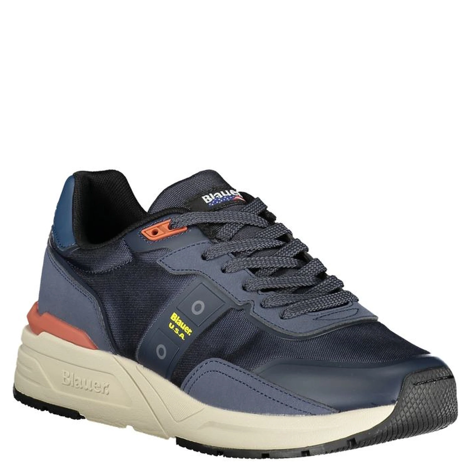 Blue Polyester Sneaker