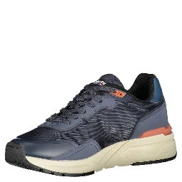 Blue Polyester Sneaker