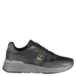 Men's Black Polyester Trainer