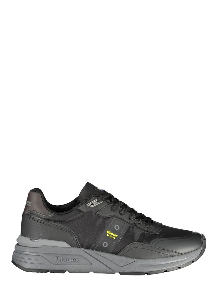 Men's Black Polyester Trainer