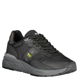 Men's Black Polyester Trainer