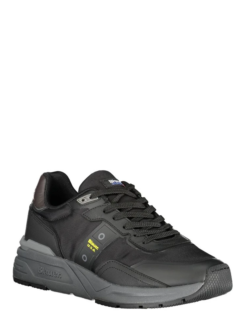 Men's Black Polyester Trainer
