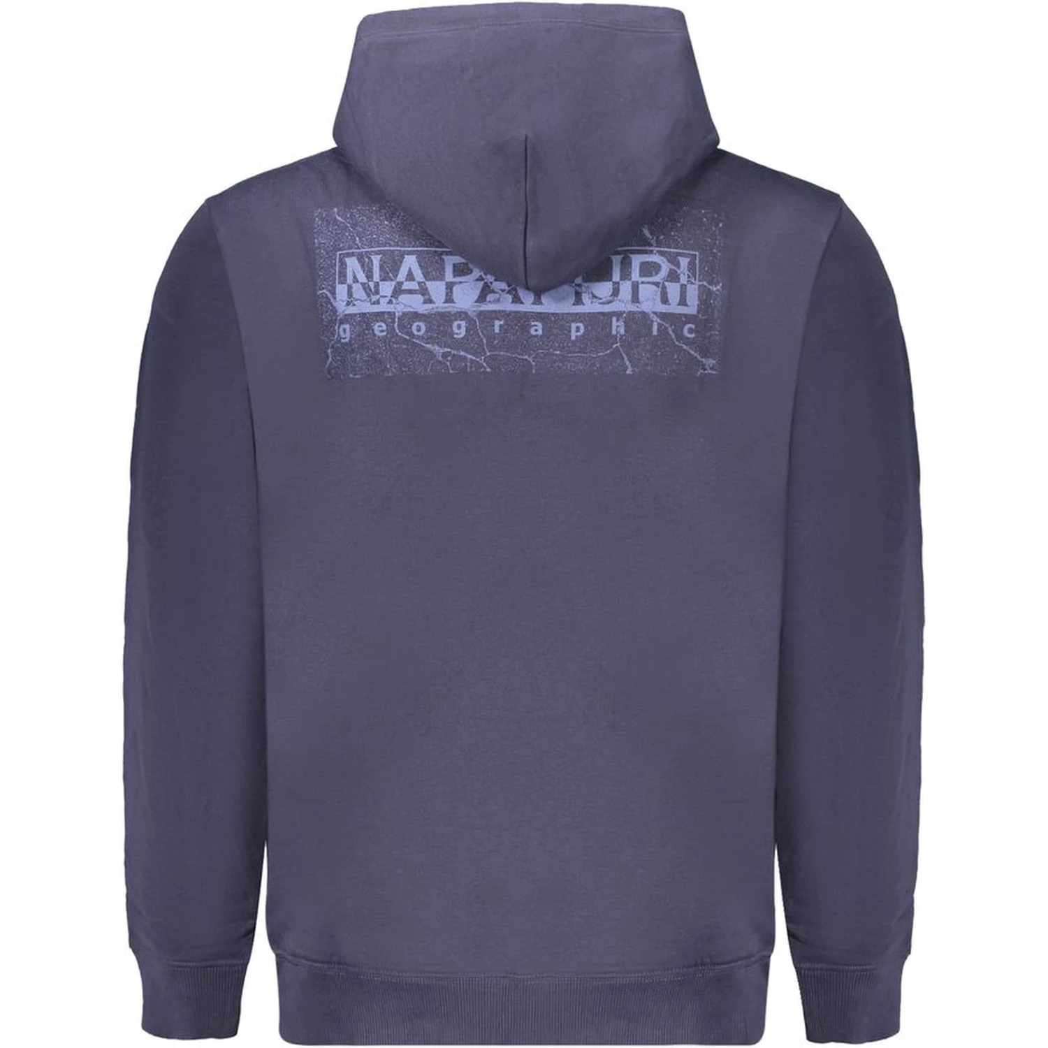 Men's blue cotton blend hoodie