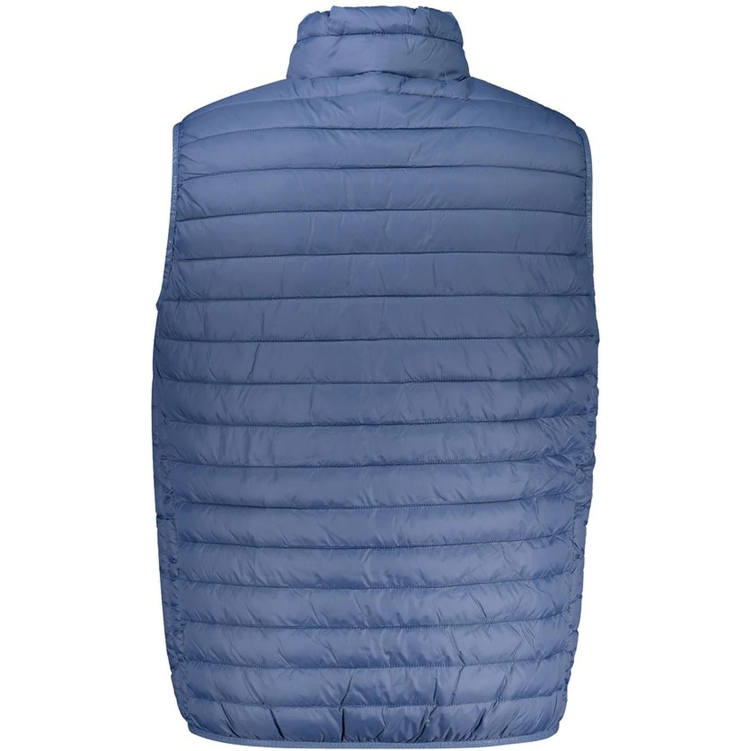 Blue Polyamide Sleveless Jacket