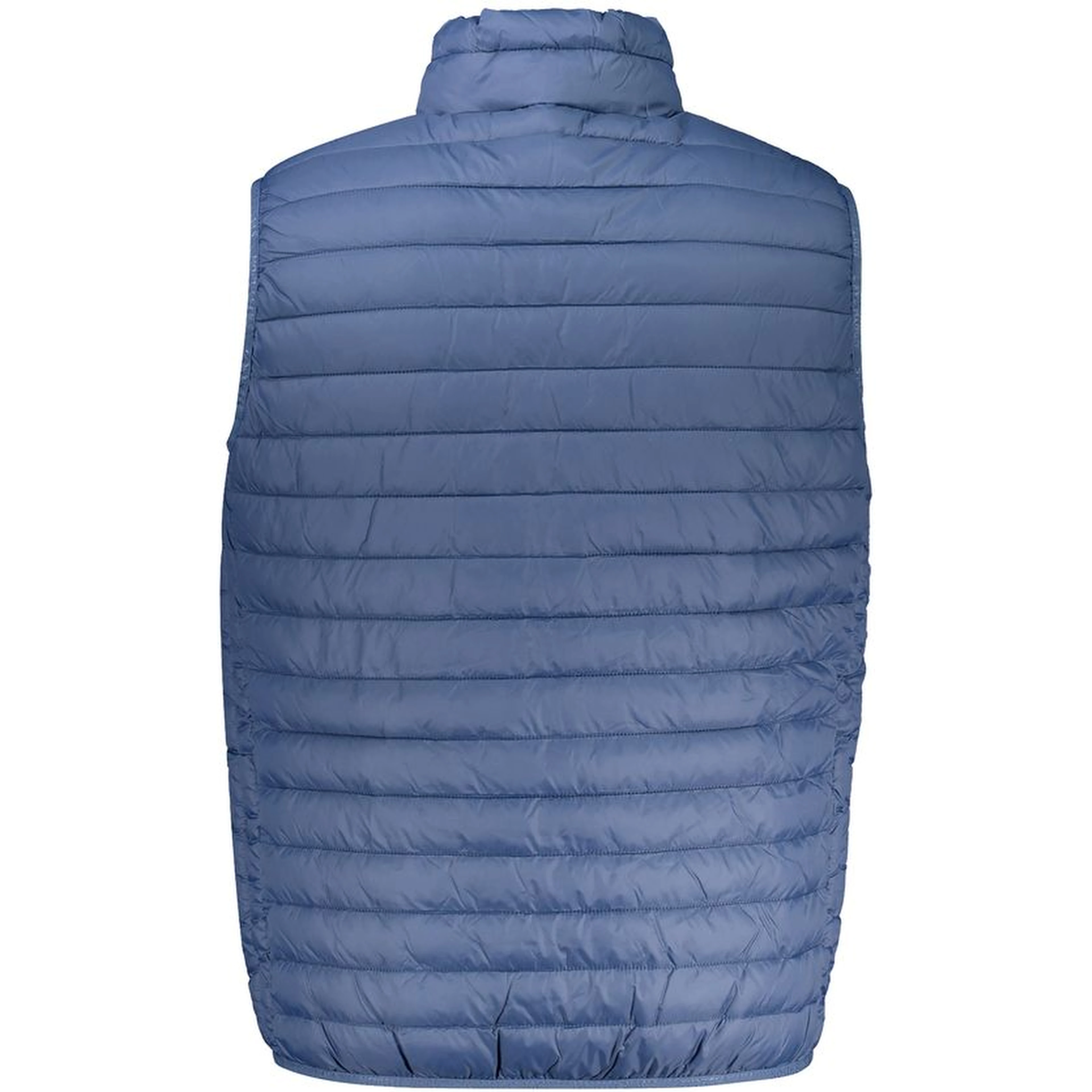Blue Polyamide Sleveless Jacket