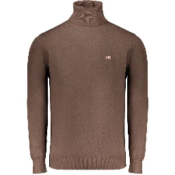 Brown Polyester Sweater