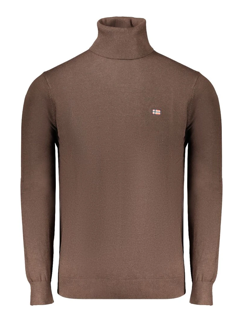 Brown Polyester Sweater