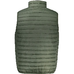 Green Polyamide Sleveless Jacket