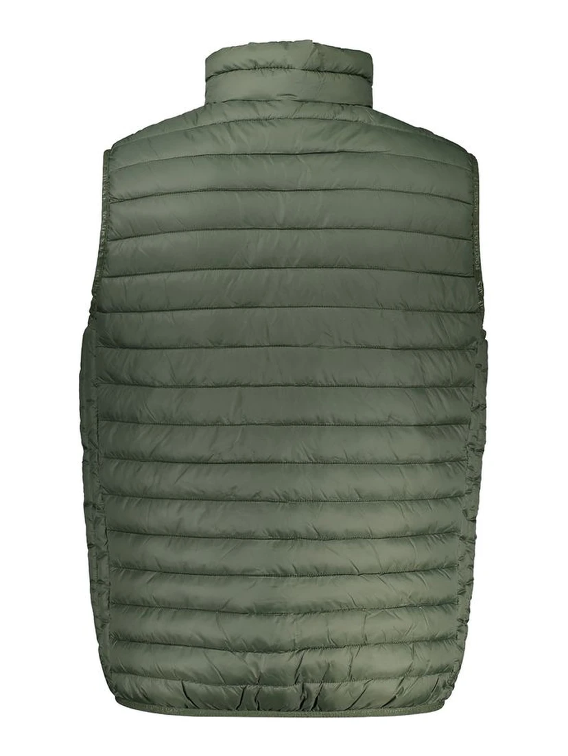 Green Polyamide Sleveless Jacket