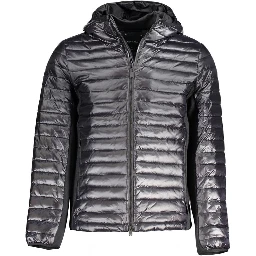 Black Nylon Jackets & Coat