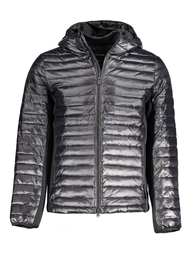 Black Nylon Jackets & Coat