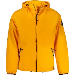 Orange Polyester Jackets & Coat