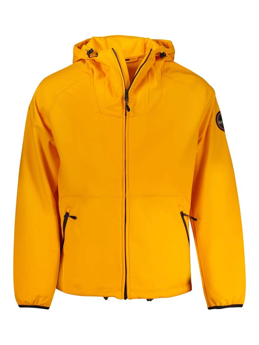 Orange Polyester Jackets & Coat