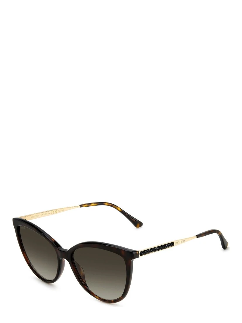Brown Metal Sunglasses